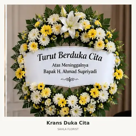 Krans Bunga Duka Simokerto
